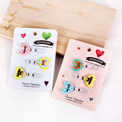 Heart Paper Clips - Assorted (Set Of 3) Paper Clip June Trading   