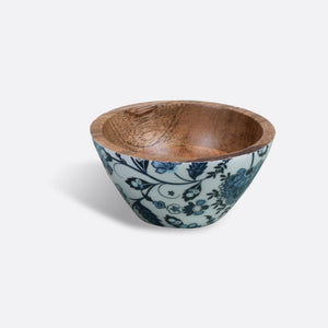 Floral Serving Bowl Set (Set of 2) Bowls Brick Brown   