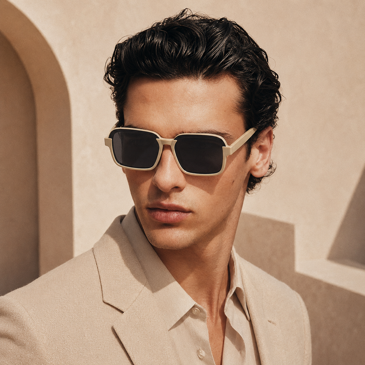 Style On Fire Eggshell Cream Sunglass