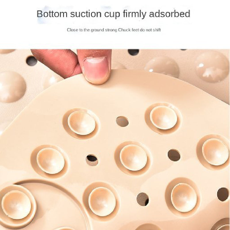 Mauvelous Pink Nonslip Foot Massager & Exfoliator Shower Mat Shower Mats June Trading   