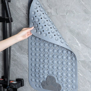 Tea Green Nonslip Foot Massager & Exfoliator Shower Mat Shower Mats June Trading   