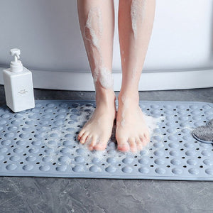 Tea Green Nonslip Foot Massager & Exfoliator Shower Mat Shower Mats June Trading   