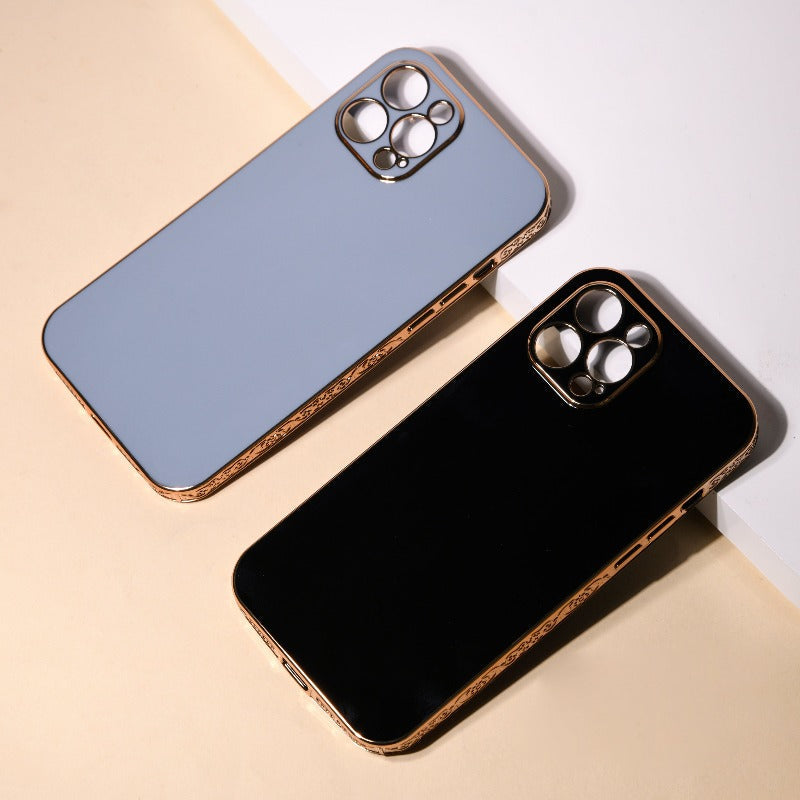Rose Gold Carved Edge Luxury iPhone 11 Pro Max Case