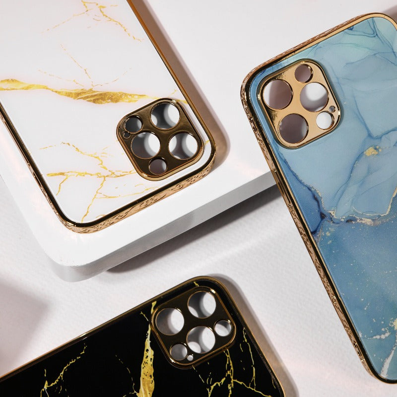 Marble Pattern Rose Gold Edge iPhone 11 Pro Max Case