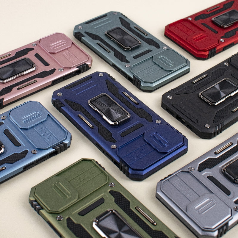 Hybrid Armour iPhone 12 Cover | Camera Slider & Kickstand iPhone 12 The June Shop   