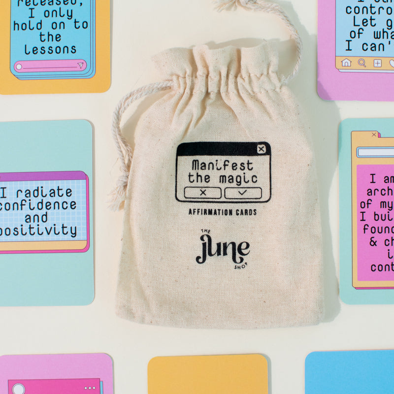 Manifest The Magic - Affirmation Cards Postcard June Trading   