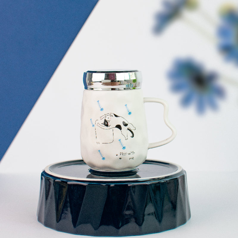 Mischievous Coffee Mug With Assorted Lid Coffee Mugs ERL   