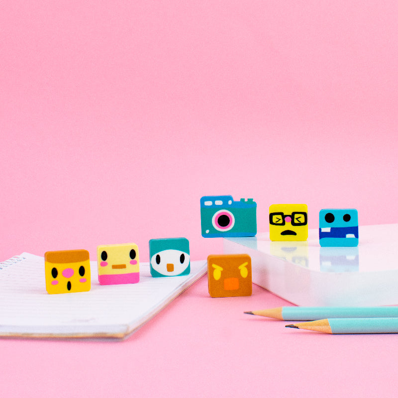 Camera Shape Eraser (6 + 1) Eraser June Trading   