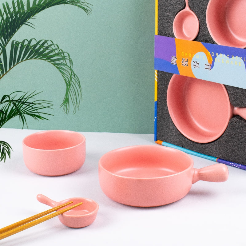 Meraz Lemonade Pink Serving Set (4 Pcs)
