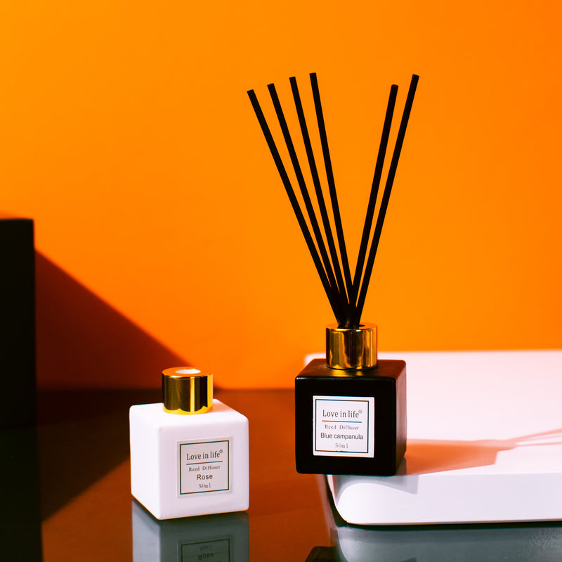 Stellar Set of Two Reed Diffuser - Rose & Blue Campunia Aroma Diffusers June Trading   