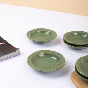 Orenda 36 Piece Luxury Dinner Set | Basil Green Dinner Sets The June Shop   