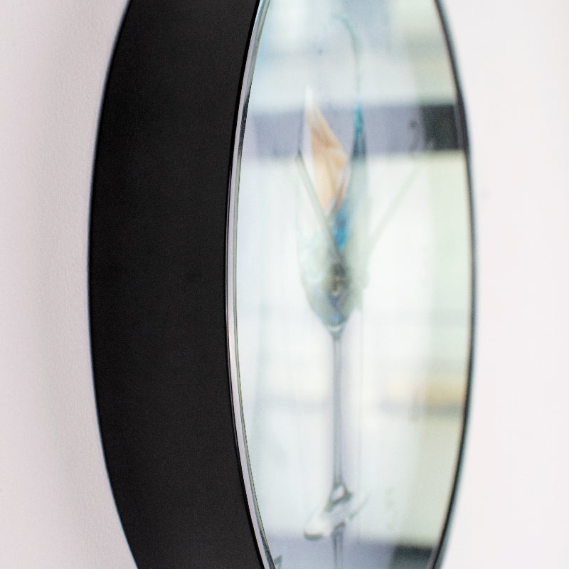 Modern Abstract Art Wall Clock & Frame Set Wall Clocks June Trading   