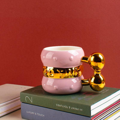 The Luxe Gold Accent Mug