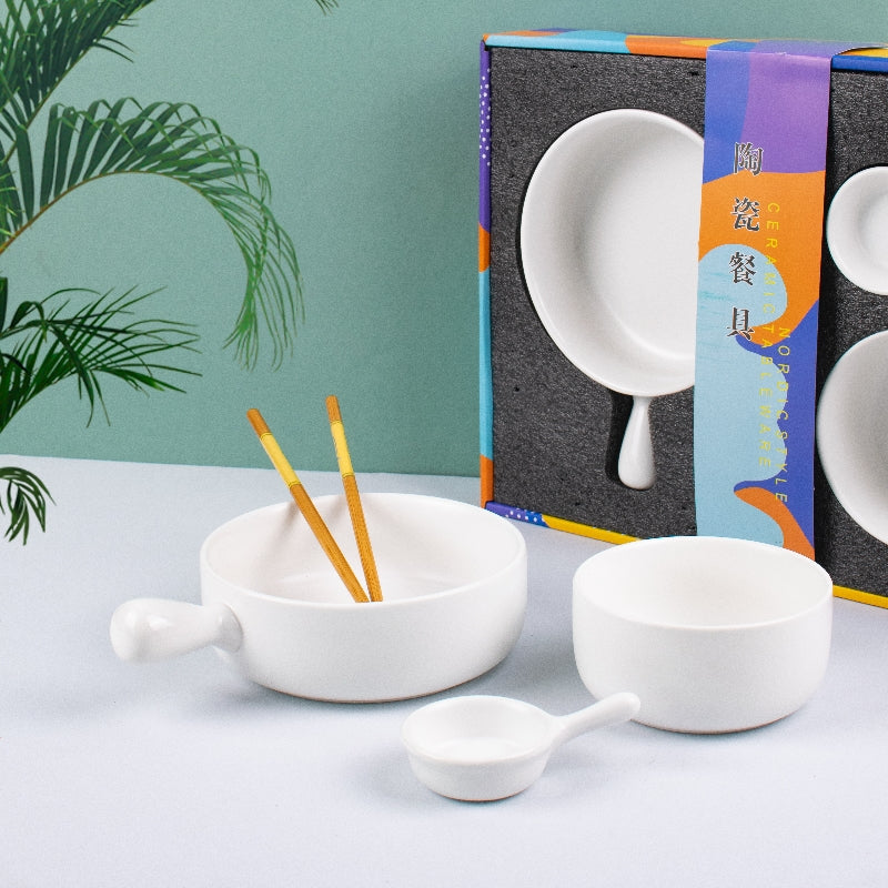 Meraz Snow White Serving Set (4 Pcs)