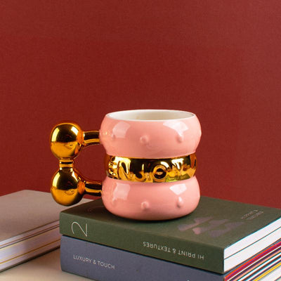 The Luxe Gold Accent Mug