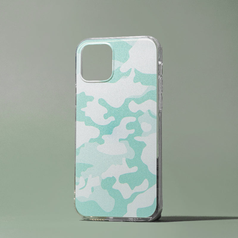 Mint Green Camo Style iPhone Cover
