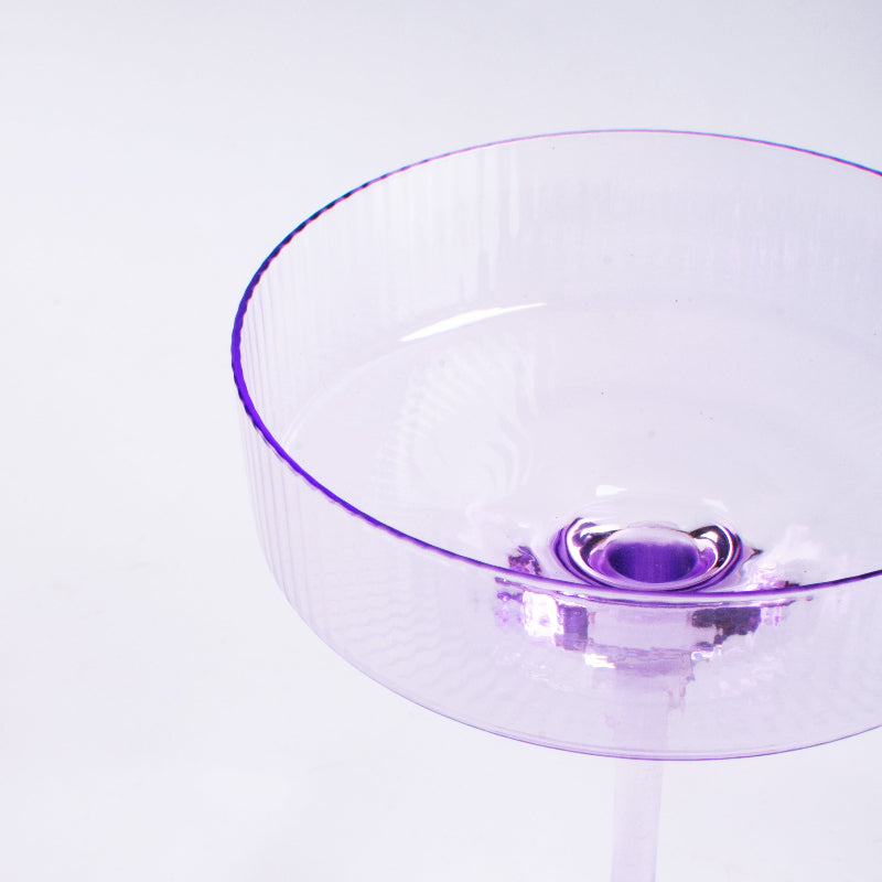 Ribbed Martini Coupe Cocktail Stemware