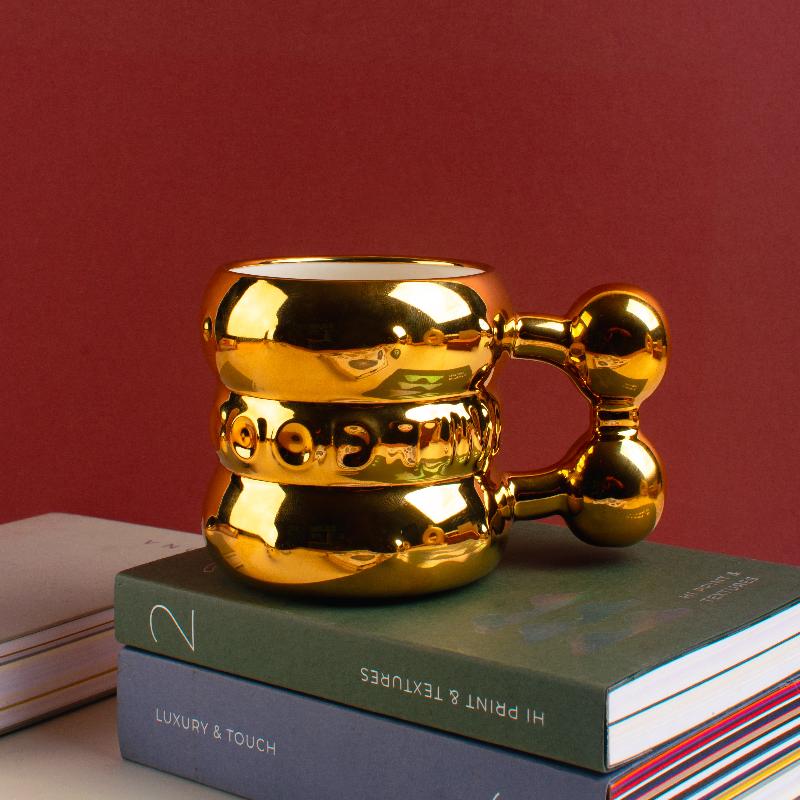 The Luxe Gold Accent Mug