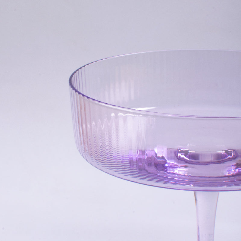 Ribbed Martini Coupe Cocktail Stemware