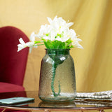 Elegant Frosted Glass Vase Vases June Trading Clear Frost  