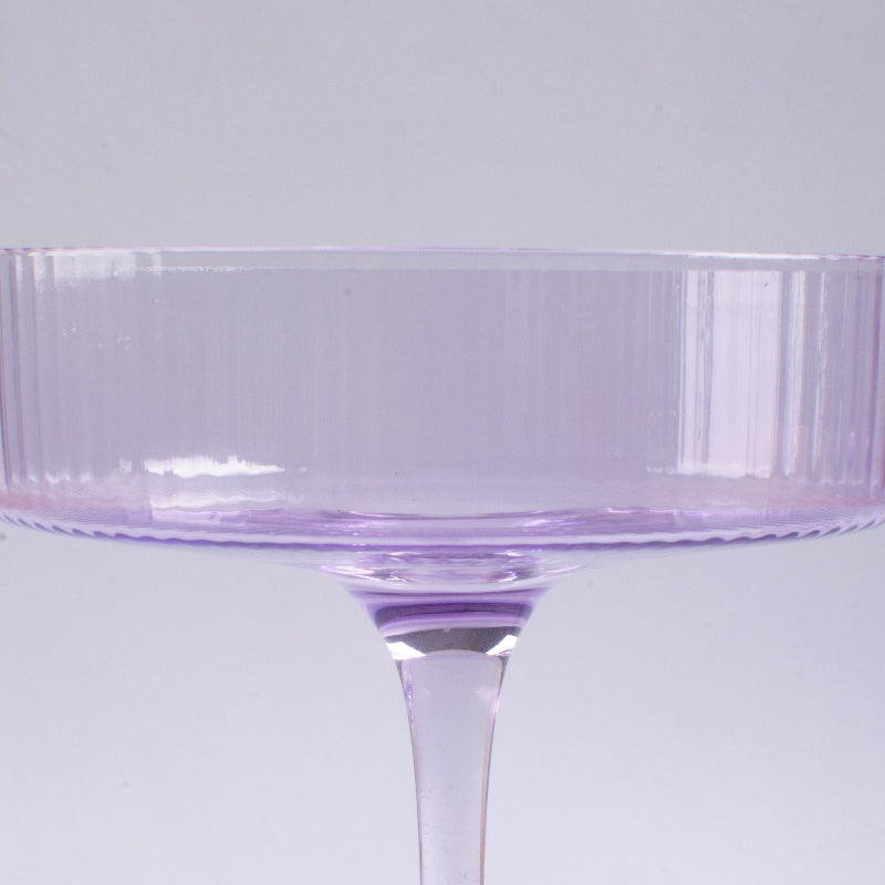 Ribbed Martini Coupe Cocktail Stemware