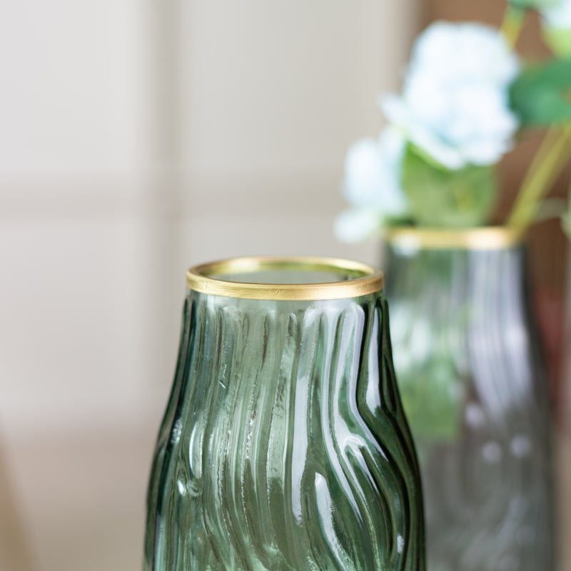 Empoli Whirl Pressed Vase Vases June Trading   