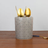 Traditional Pattern Cutlery Stand Cutlery Stand June Trading Traditional Grey  