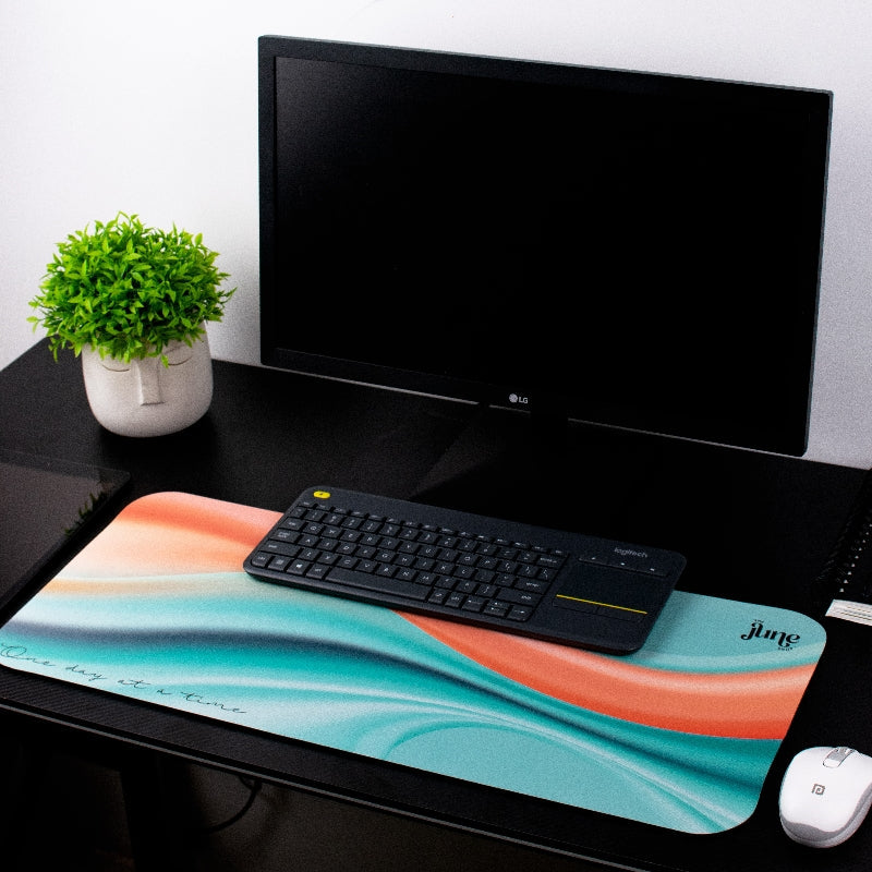 Abstract Waves Versatile Desk Mats Style 12 Desk Mats The June Shop   