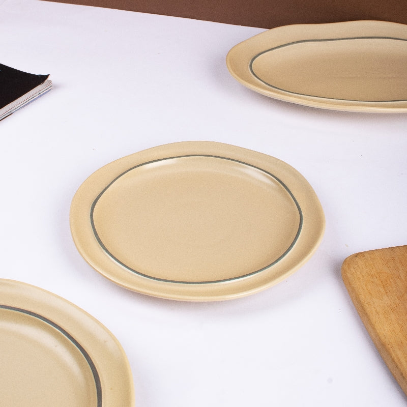 Orphic Beige Starter Plate Starter Plates The June Shop   