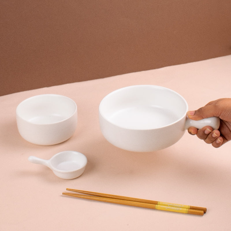 Meraz Snow White Serving Set (4 Pcs)