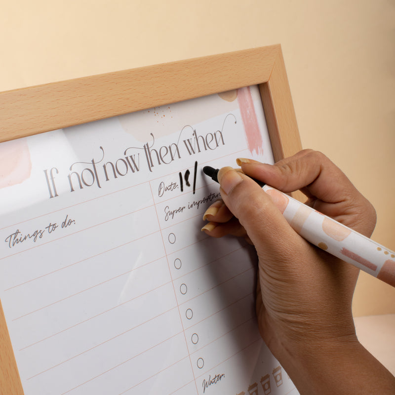 If Not Now Then When - Re-writable Planner