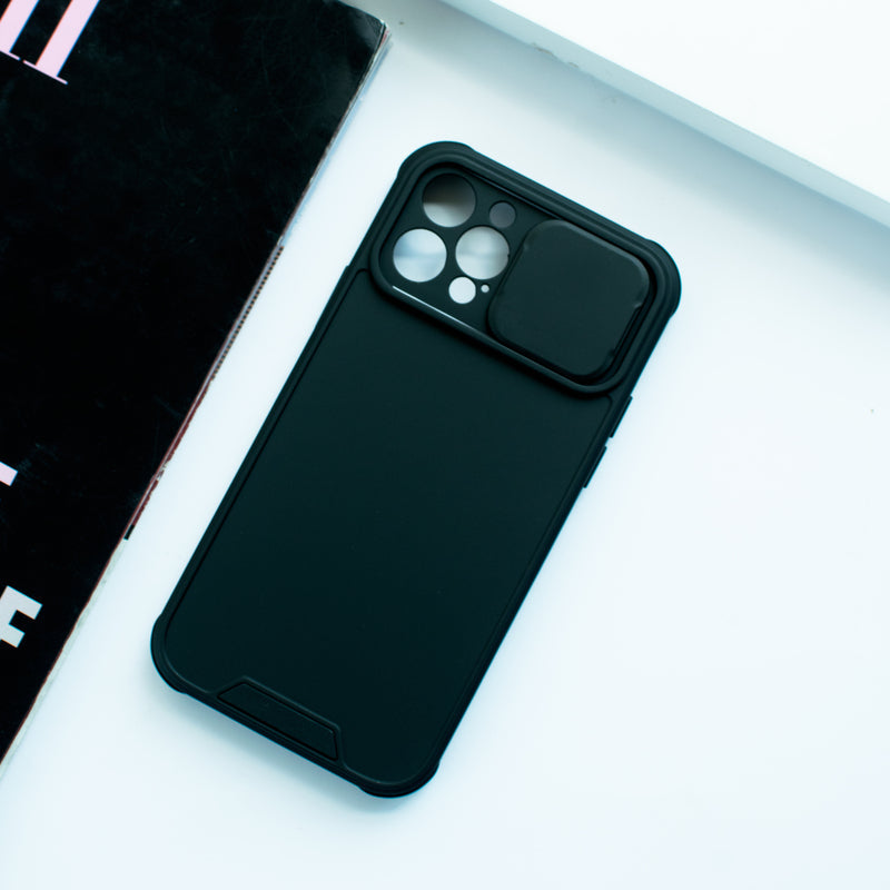 Colour Me Vivid Camera Slider Apple iPhone 12 Pro Cover iPhone 12 Pro June Trading Onyx Black  