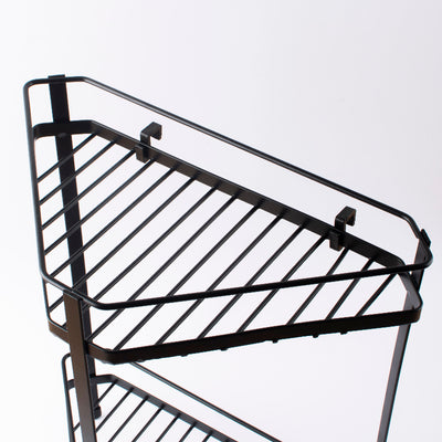 Clutter-Free Corner Stand with Dual Shelves