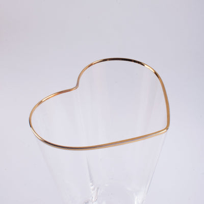 Château Heart Gold Rimmed Stemware