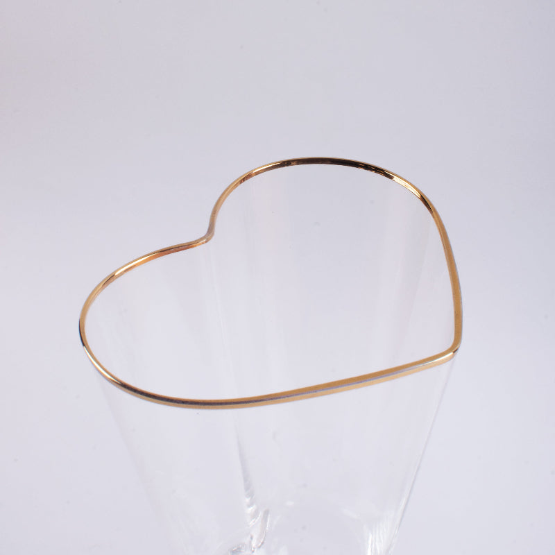 Château Heart Gold Rimmed Stemware