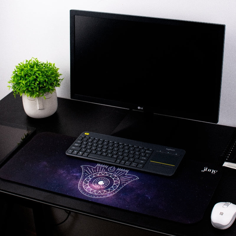 Cosmic Hamsa Hand Versatile Desk Mat Desk Mats June Trading   