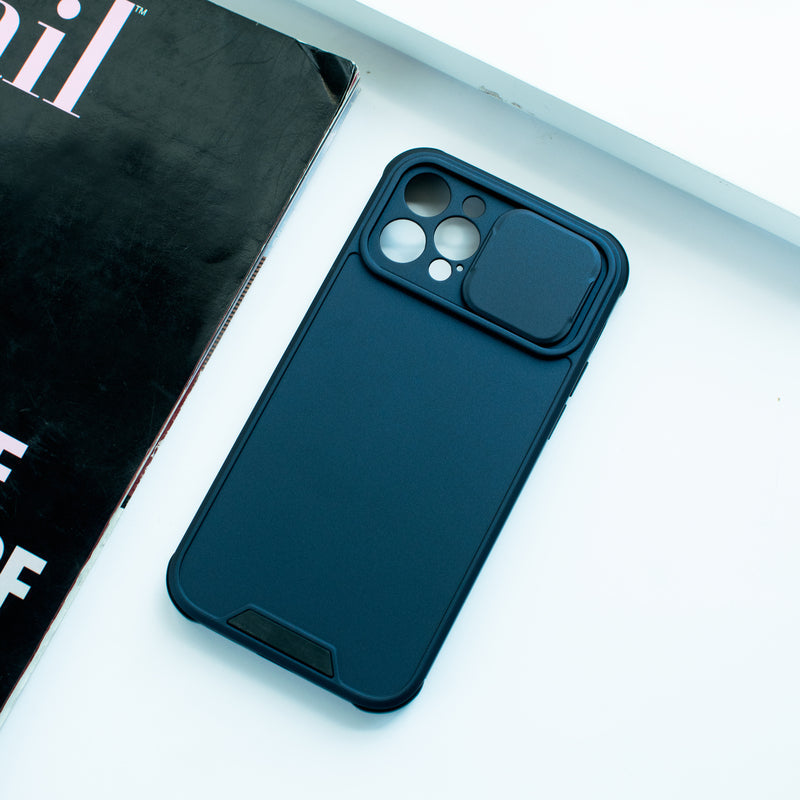 Colour Me Vivid Camera Slider Apple iPhone 12 Pro Cover iPhone 12 Pro June Trading Midnight Blue  