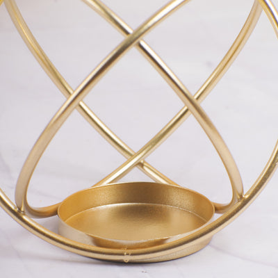 Angular Orb Contemporary Candle Stand