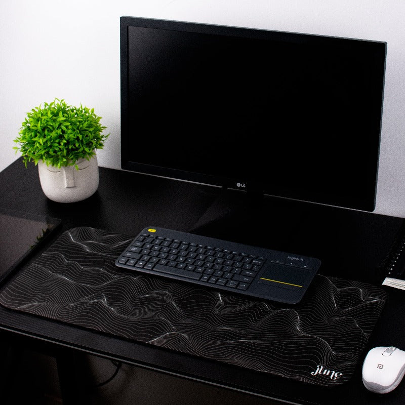 Tremor In Waves Versatile Desk Mat Desk Mats June Trading   