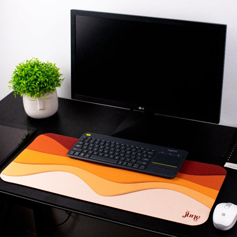 Gradient Waves Versatile Desk Mat Desk Mats June Trading   
