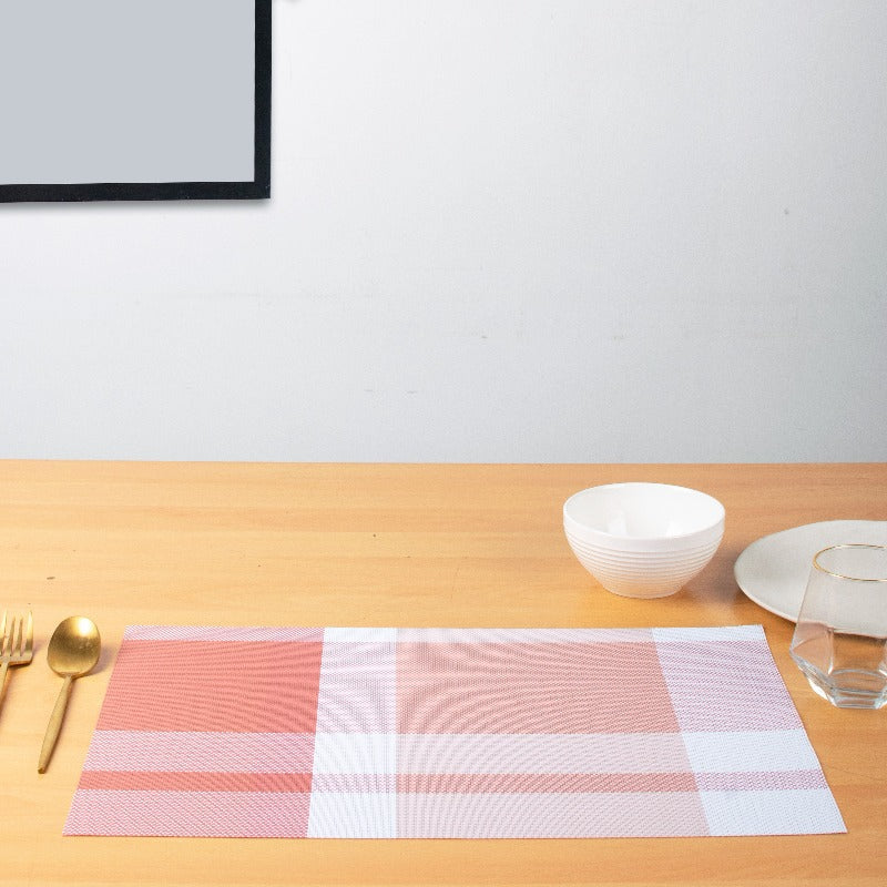 Rosy Pink Table Mats Set | 6 Pcs Tablemat The June Shop   