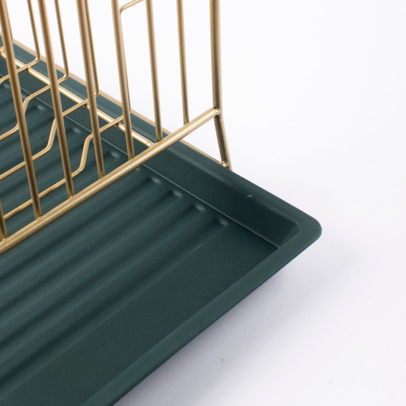 GoldLuxe Drain & Dry Rack Organizer