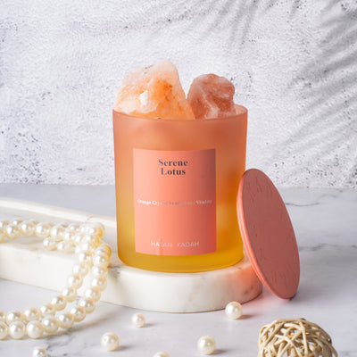 Kensho Essential Oil Diffuser | Orange Salt Crystal Candles The June Shop   