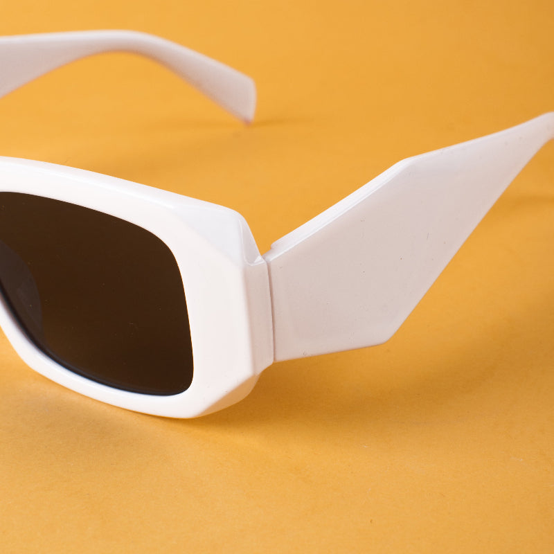 Big Pop White Frame Sunglasses