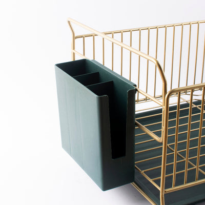 GoldLuxe Drain & Dry Rack Organizer