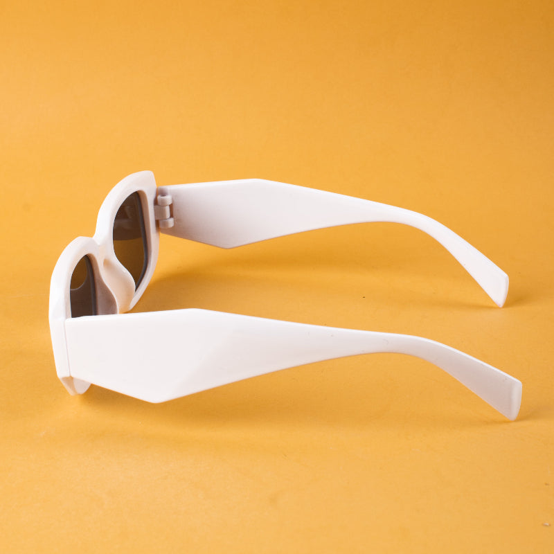 Big Pop White Frame Sunglasses