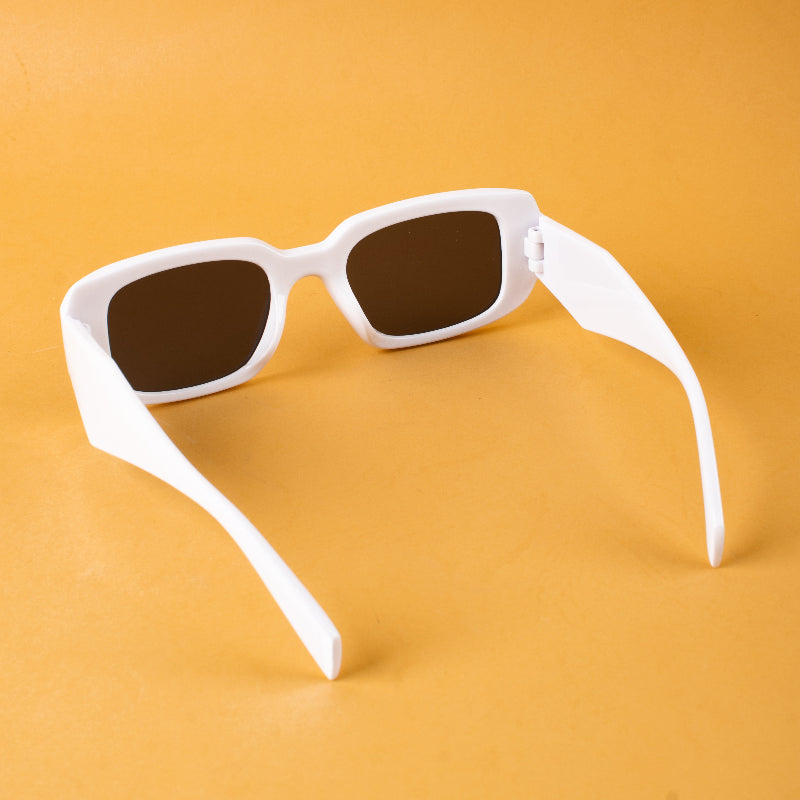 Big Pop White Frame Sunglasses