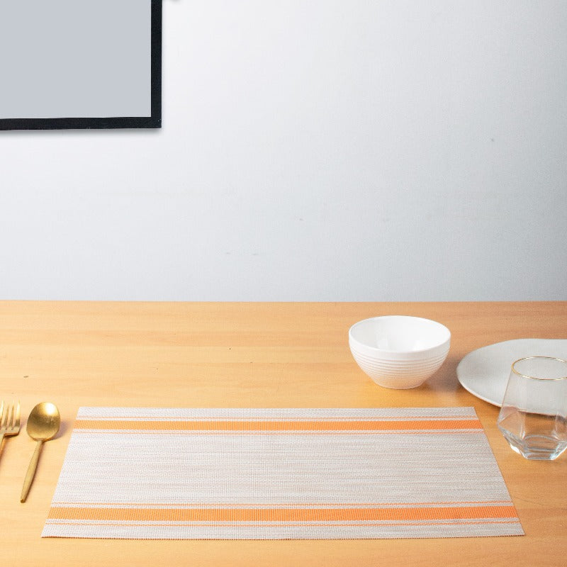 Ardea Grey Table Mats Set | 6 Pcs Tablemat The June Shop   