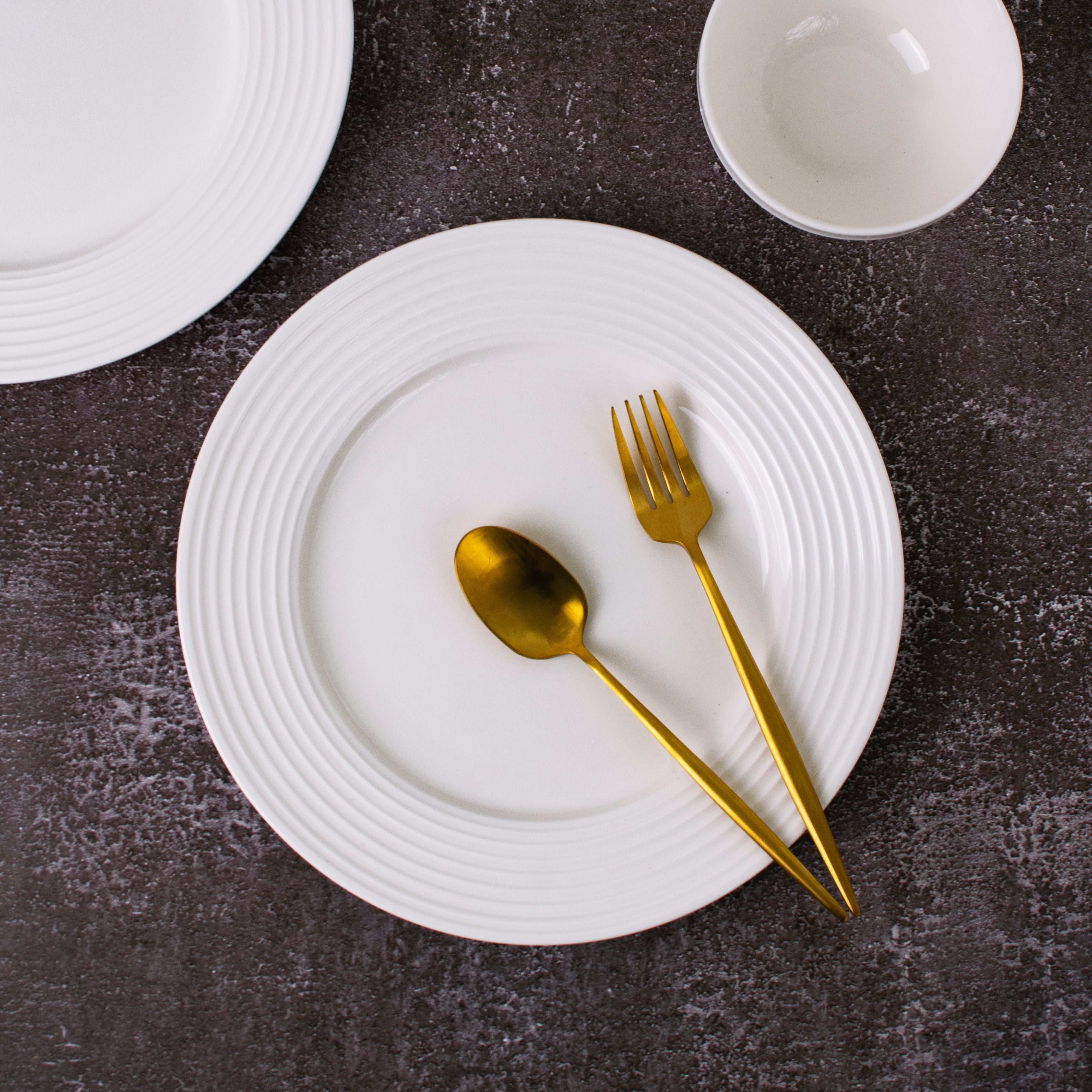 Ivory White Dinner Plate Dinner Plates The June Shop   