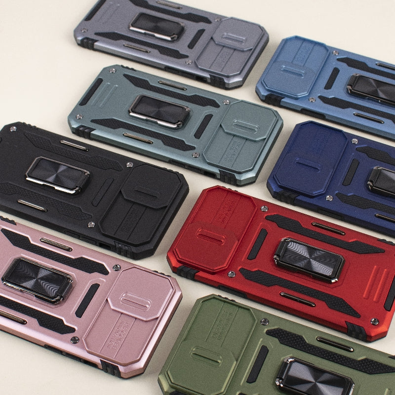 Hybrid Armour iPhone 13 Pro Max Cover | Camera Slider & Kickstand iPhone 13 Pro Max The June Shop   